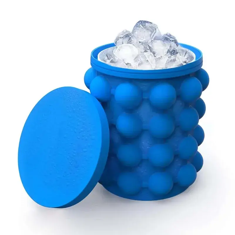 Mini Balde Forma De Gelo Em Silicone - GadGets Incríveis