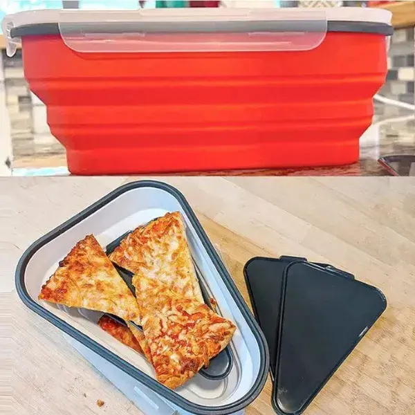 Triângulo Reutilizável Dobrável Para Guarda Pizzas - GadGets Incríveis