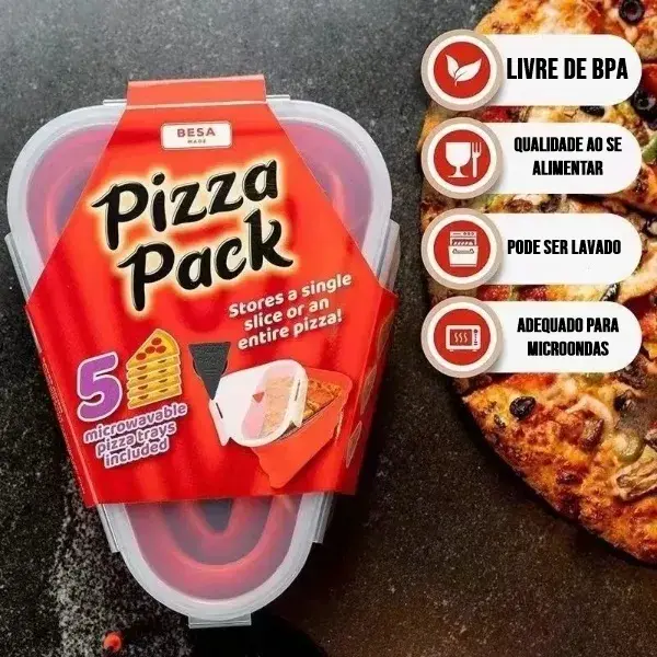 Triângulo Reutilizável Dobrável Para Guarda Pizzas - GadGets Incríveis