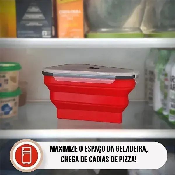 Triângulo Reutilizável Dobrável Para Guarda Pizzas - GadGets Incríveis