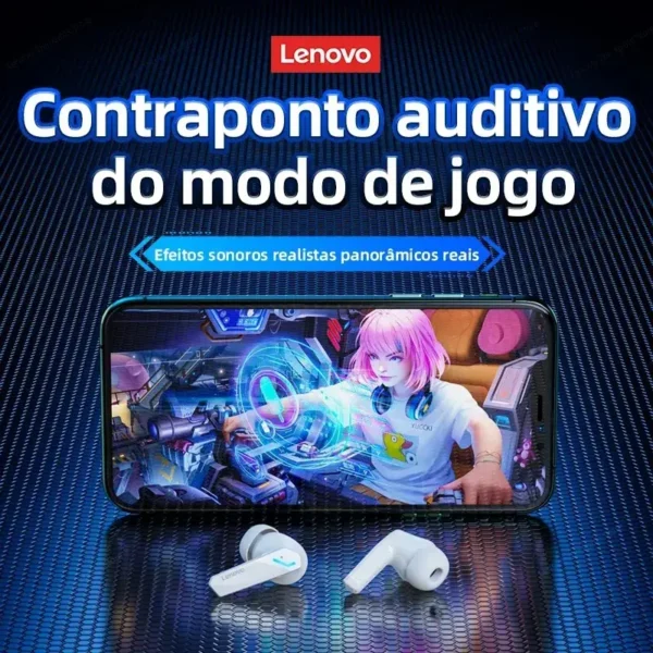 Fone De Ouvido Lenovo Pro 5.3 Sem Fio Headset Bluetooth Original - GadGets - Incríveis