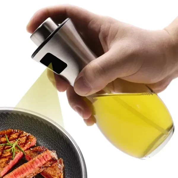 Borrifador De Óleo Para Cozinha Prateados - GadGets Incríveis