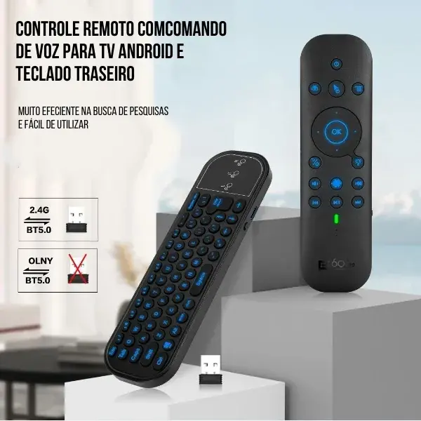 Controle Remoto Universal Com Voz e Teclado - GadGets Incríveis