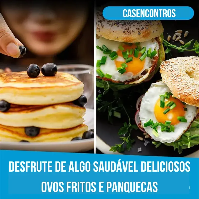 Frigideira Antiaderentes De 4 Copos Para Ovos - GadGets Incríveis