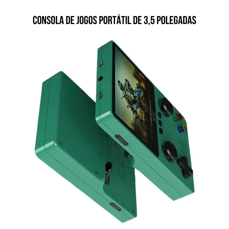 Mini Gamer Portátil Retrô - 500 Jogos Clássicos - GadGets Incríveis