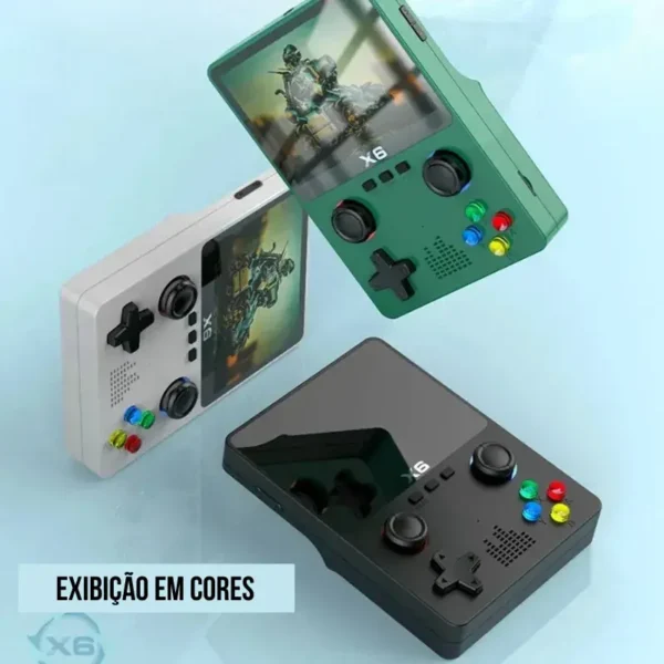 Mini Gamer Portátil Retrô - 500 Jogos Clássicos - GadGets Incríveis