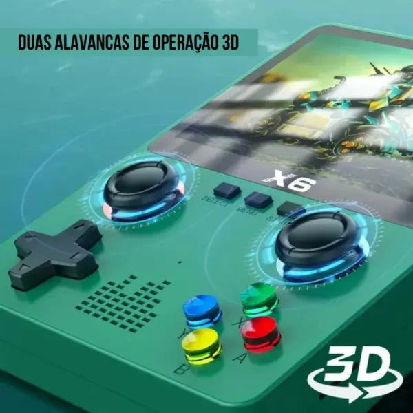 Mini Gamer Portátil Retrô - 500 Jogos Clássicos - GadGets Incríveis